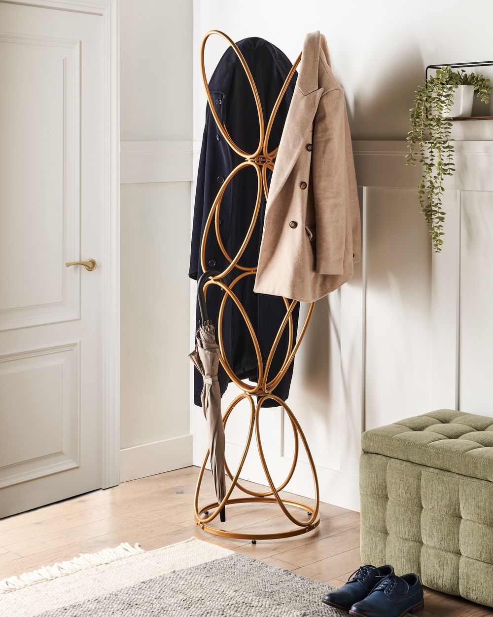 Gold coat stand discount