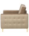 Fauteuil fluweel zandbeige ABERDEEN_751111