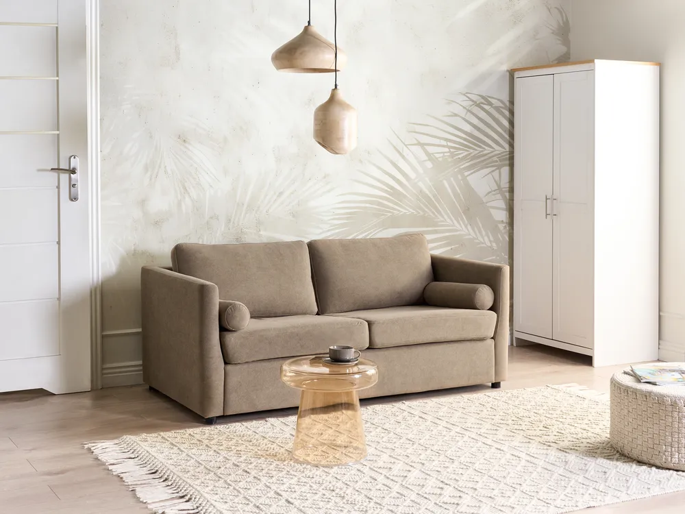 Sofa rozkładana INKOO Brązowy