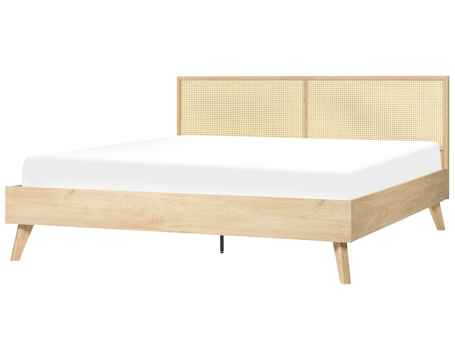 Ratanová postel 180 x 200 cm světlé dřevo MONPAZIER_863393