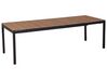 Eettafel uitschuifbaar aluminium licht hout 198/248 x 90 cm TOFANE_928667