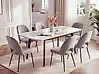 Mesa de comedor extensible MOSBY Mármol gris 160/200 cm 90 cm