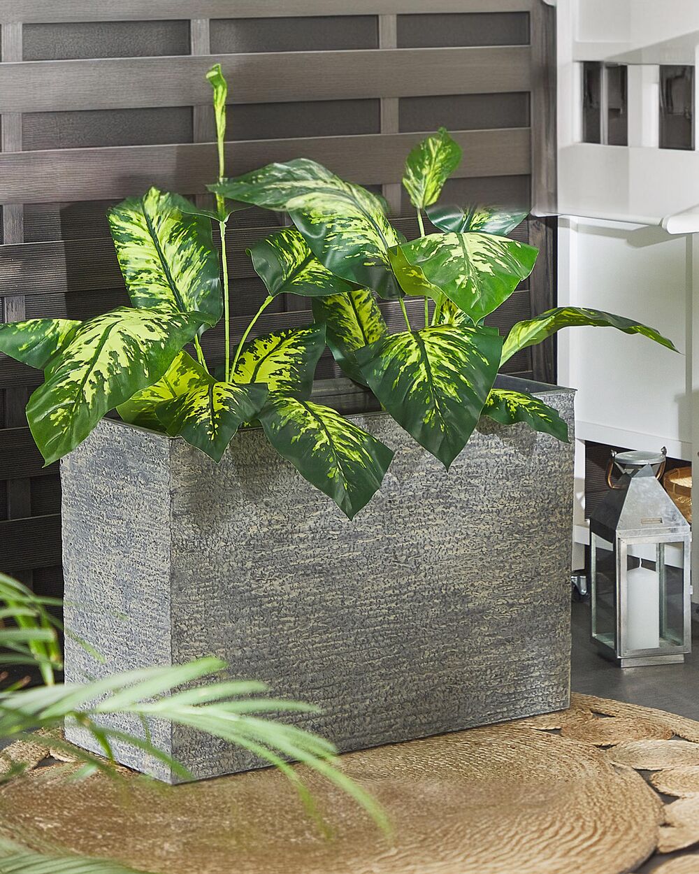 Vaso per piante EDESSA 80 cm Grigio