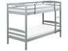 Dřevěná patrová postel 90 x 200 cm šedá REGAT_877102