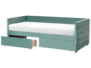 Daybed with Storage MARRAY Velvet Mint Green 90 x 200 cm (EU Single)_1021787