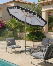 Ombrellone da esterno 270 cm ISOLOTTO Grigio_1020781