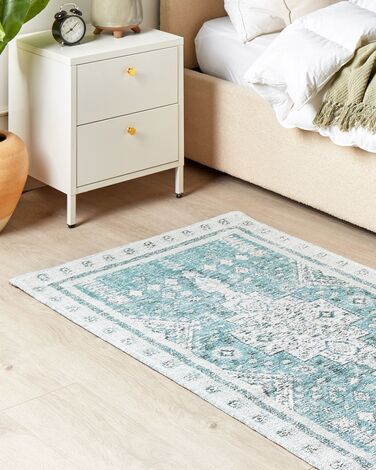 Cotton Area Rug 80 x 150 cm Mint Green FULLA