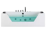 Corner Hot Tub with LED SAMANA 1620 x 760 mm White_762977