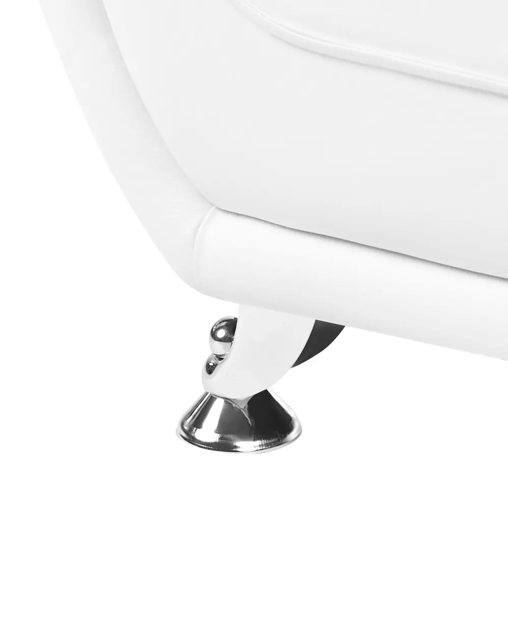 Armchair LEIRA Faux Leather White_1058887