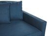 Sofföverdrag för 3-sits soffa marinblå GILJA_792543