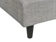 Lit avec sommier Tissu FITOU 140 x 200 cm Gris clair_875865
