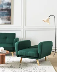 Armchair FLORLI Fabric Dark Green_905944