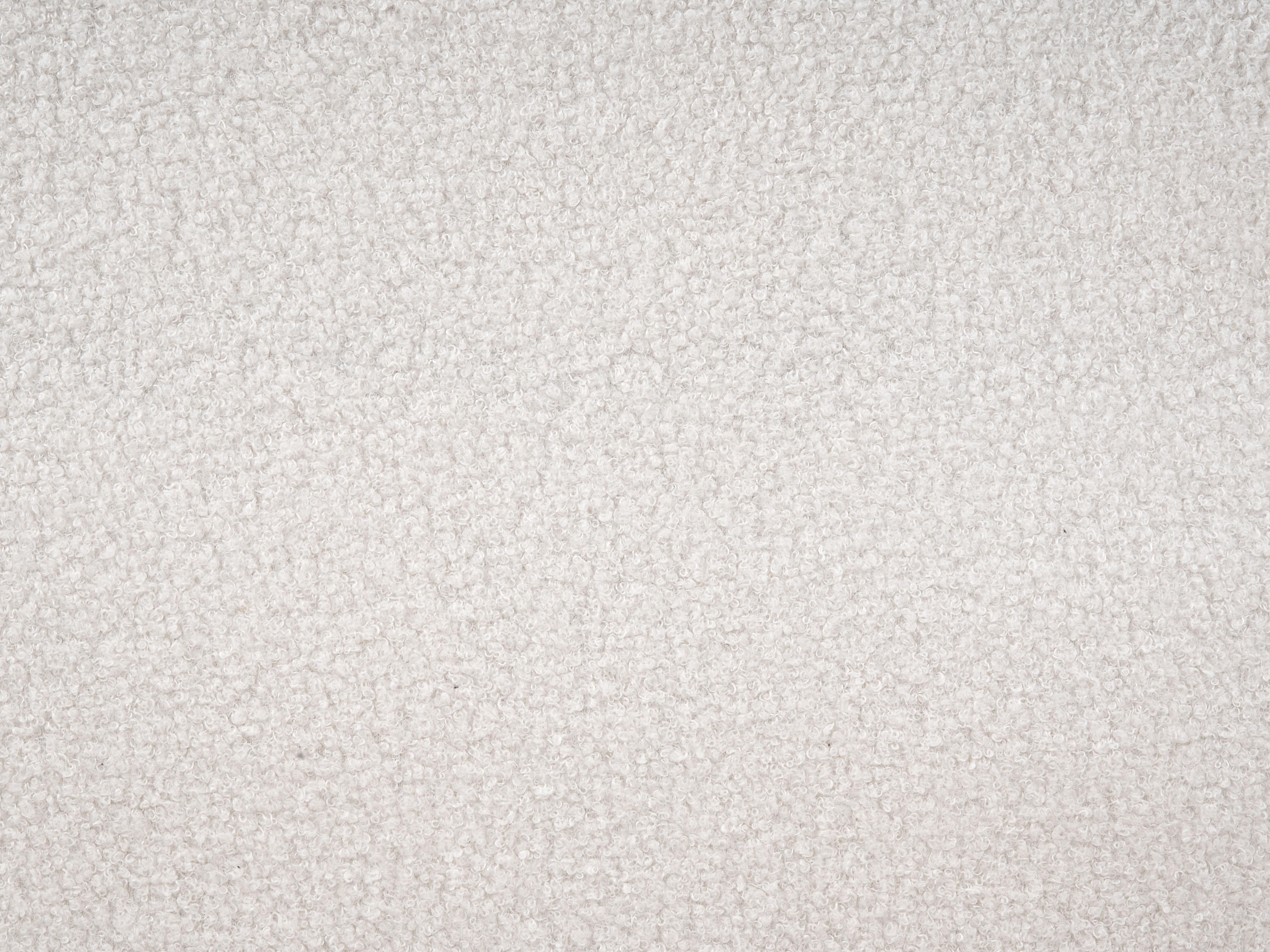 Bett mit Lattenrost Bouclé MELLE 140 x 200 cm Cremeweiß_965642