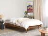 Drevená posteľ 140 x 200 cm svetlé drevo TOUCY_909682