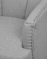 Fauteuil en tissu tapissé gris ELVERUM_711921