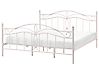 Bed Metal ANTLIA 180 x 200 cm (EU Super King) Light Beige