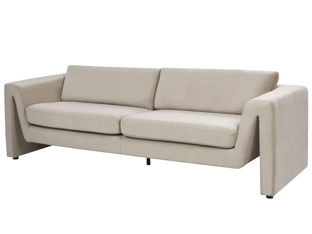 Sofa 3 Seater MAUNU Velvet Taupe_895170