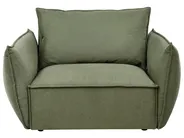 Set da salotto 5 posti KUNES Tessuto Verde_1013495