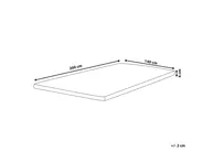 Latex Mattress Topper GRACIOUS 140 x 200 cm (EU Double)_972433