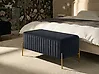 Upholstered Bench UTAH Velvet Black