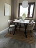 Mesa de jantar castanha clara com preto 140 x 80 cm BRAVO_836212