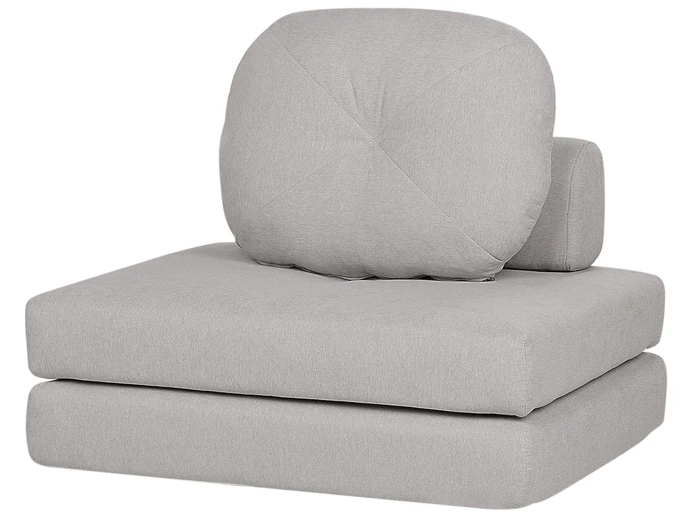Single Sofa Bed OLDEN Fabric Light Grey_906456