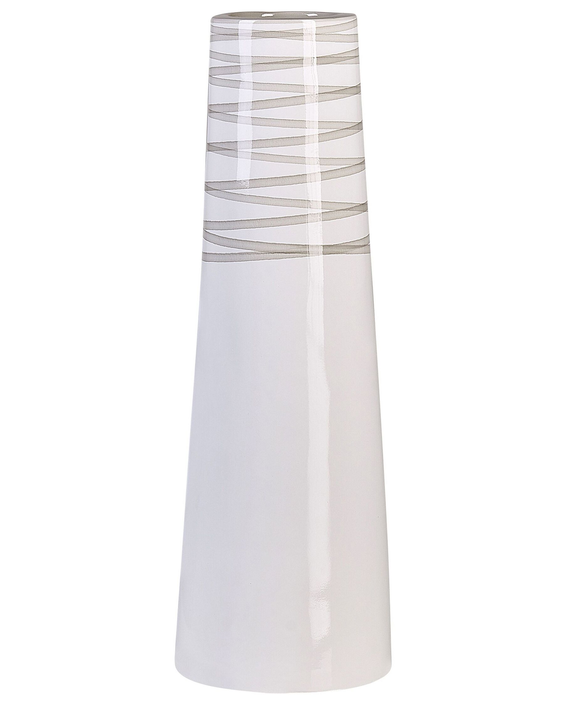 Terracotta Decorative Vase 57 cm White TARRAGONA_791543