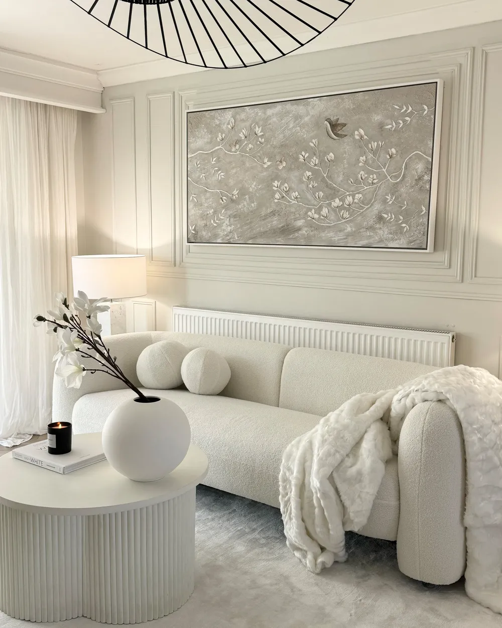 Koc TOURZA 180 x 220 cm Biały_900434