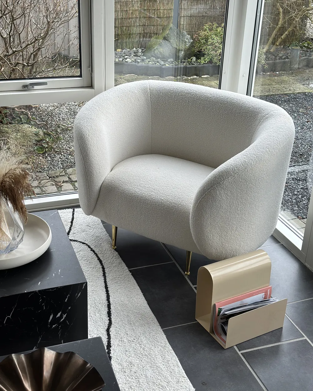 Armchair LOEN Boucle White_903015