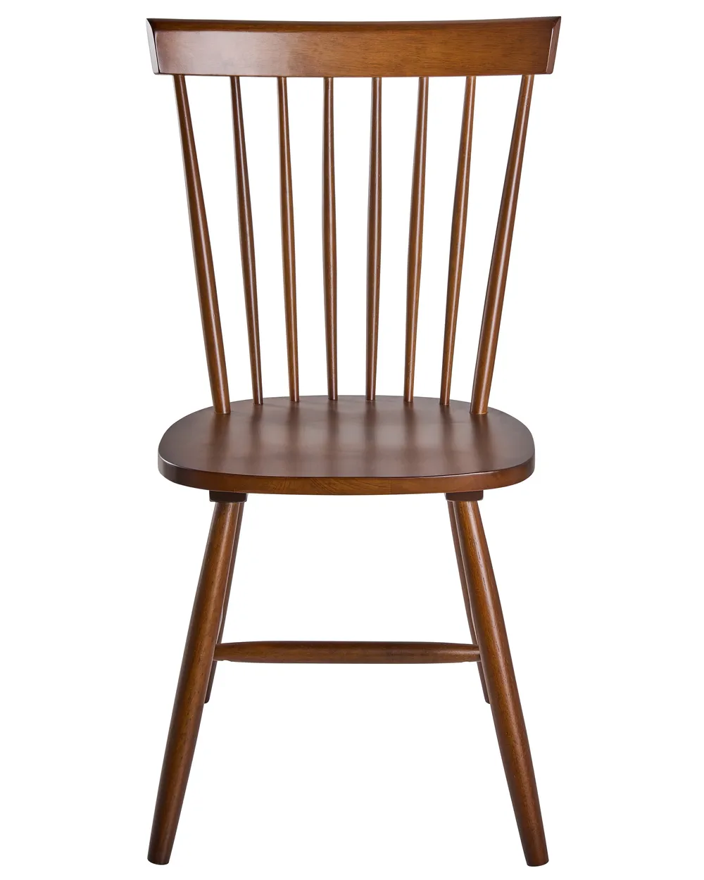 Set of 2 Dining Chairs BURGES Wood Brown_1076387