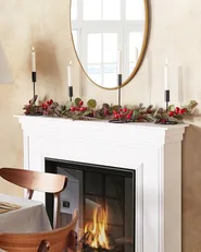 Festone di Natale IRUN 150 cm Rosso_832540