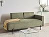 Chaise Longue SAVASSE Faux Linen Green