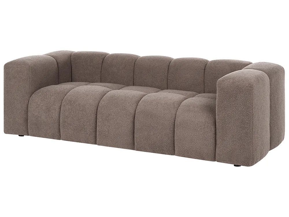 Living Room Set 5 Seater ANTOLA Boucle Taupe_1161700