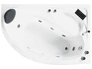 Corner Hot Tub with LED NEIVA 1500 x 1000 mm White Left Hand_796379