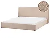 Bed Boucle LAVAUR 180 x 200 cm (EU Super King) Taupe