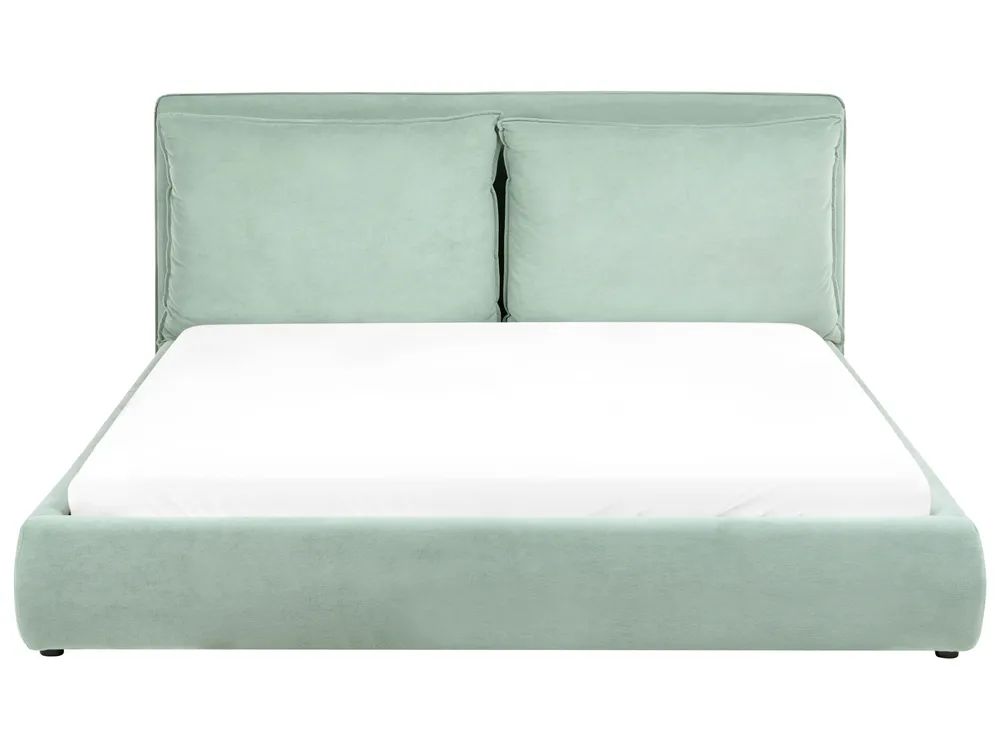 Waterbed Velvet BAJONNA 180 x 200 cm (EU Super King) Mint Green_1009560