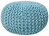 Pouffe CONRAD Cotton Light Blue