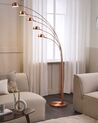 5 Light Metal Floor Lamp Copper FLINDERS_745088