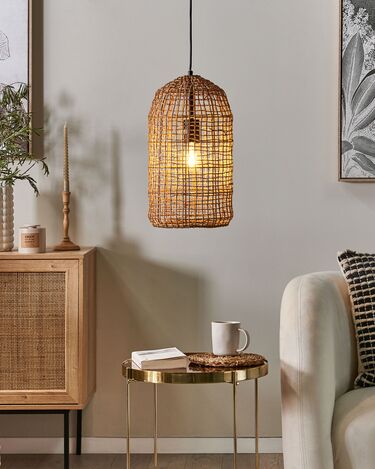  Woven Pendant Lamp Brown LUCITE