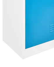 Double Door Storage Locker ATHLETE Metal White/ Blue_1011683