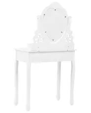 Dressing Table with Mirror and Stool DIVA White_823913