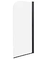 Shower Bath Screen LAPAN 1400 x 700 mm Black