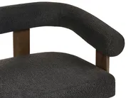 Sofa 2 Seater ILBRO Boucle Black/ Dark Brown_984890