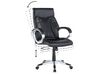 Kožená kancelářská židle černá TRIUMPH_756101