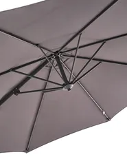 Parasol ogrodowy na wysięgniku 294 cm SAVONA Ciemnoszary_1102964