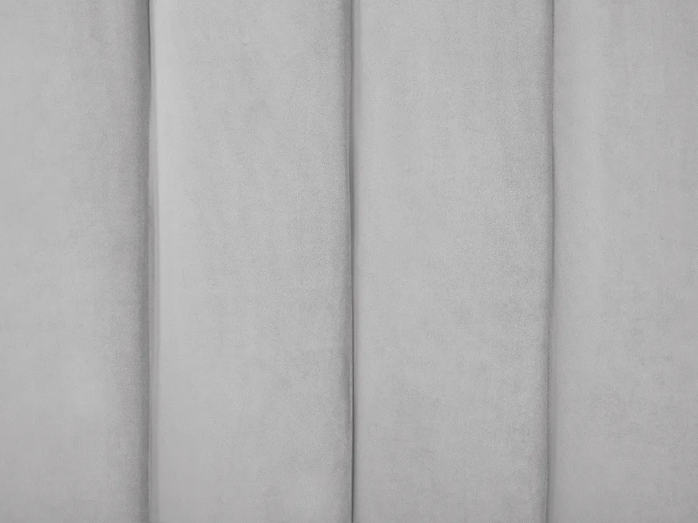 Bed Velvet AMBILLOU 180 x 200 cm (EU Super King) Light Grey_857133