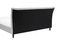 Bett mit Lattenrost Stoff SAVERNE 140 x 200 cm Hellgrau_692748