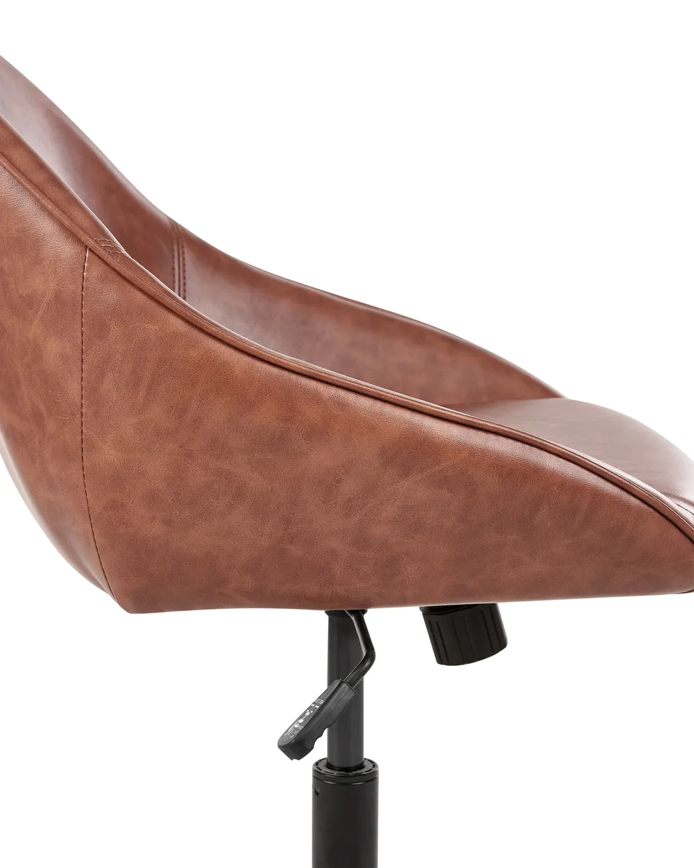 Desk Chair BARDSDALE Faux Leather Brown_935405