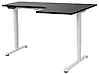 Electric Adjustable Corner Desk DESTINES 160 cm x 109 cm Black/ White Right Hand