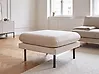 Ottoman VINTERBRO Velvet Light Beige